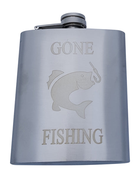 Gone Fishing Flask Gift Set