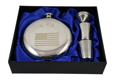 USA Flask Gift Set