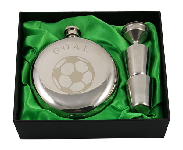 Soccer Flask Gift Set