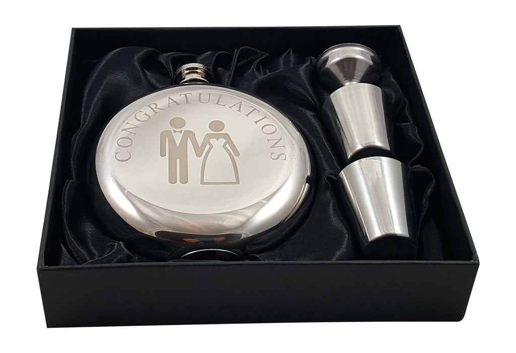 Bride and Groom Flask Gift Set