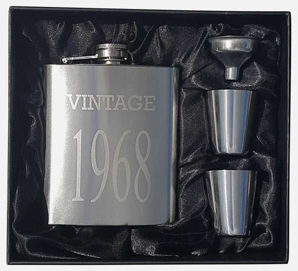 Vintage 1968 Flask Gift Set