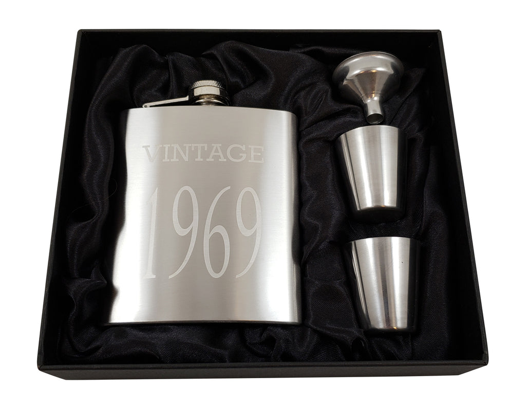Vintage 1969 Flask Gift Set