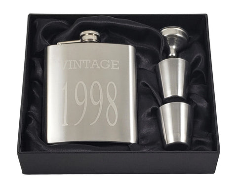 Vintage 1998 Flask Gift Set
