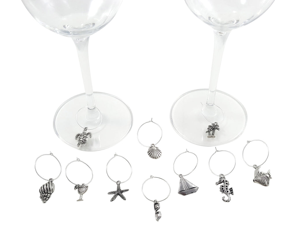 Beachcomber Wine Glass Charm Set Tutorial - Rings & Things