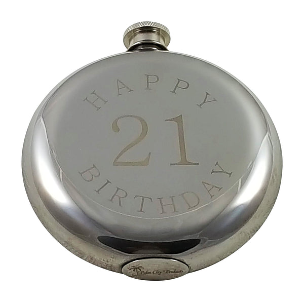 Happy 21st Birthday Flask Gift Set